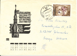 USSR (Estonia) Cover Sent To Sweden 21-1-1974 Single Franked - Lettres & Documents