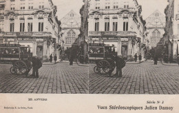 CARTE STEREOSCOPIQUE BELGIQUE ANVERS JULIEN DAMOY TBE - Stereoscope Cards