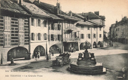 FRANCE - Thones - La Grande Place - Voitures - Animé - Carte Postale Ancienne - Thônes