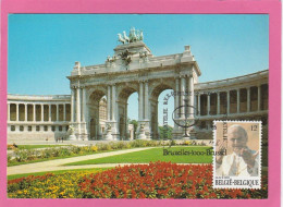 Carte Maximum - Belgique - 1985 - Visite Du Pape Jean-Paul II En Belgique - 1981-1990