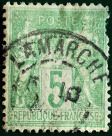 -Sage N°102 ( N Sous B ) Obl : LAMARCHE Second Choix  ( 82 ) - 1898-1900 Sage (Type III)