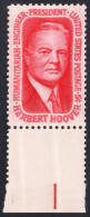 !a! USA Sc# 1269 MNH SINGLE W/ Bottom Margin - Herbert Hoover - Nuovi