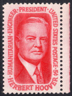 !a! USA Sc# 1269 MNH SINGLE W/ Right Margin - Herbert Hoover - Nuovi