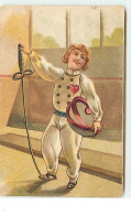 Enfant En Tenue D'escrime - Fencing