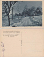 Ansichtskarte Schellerhau-Altenberg (Erzgebirge) Dorfstraße Im Winter 1929  - Schellerhau