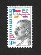 Czech Republic 1999 MNH ** Mi 214 Sc 3088 Czech Olympic Committee.Tschechische Republik - Ungebraucht