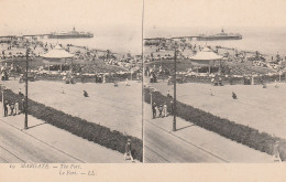 CARTE STEREOSCOPIQUE ANGLETERRE MARGATE LE FORT TBE - Stereoscope Cards