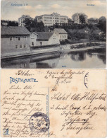 Ansichtskarte Zschopau Flusspartie Und Seminar 1905  - Zschopau
