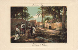 ALGERIE - Scènes Et Types - Dans L'Oasis - Des Gens Dans La Rue - Carte Postale Ancienne - Escenas & Tipos