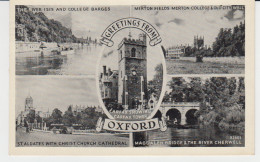 UK Oxford The River College Barges Merton Fields St. Aldates Velo Bicycle Cycling Magdalen Bridge Carfax Tower - Oxford