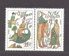 Czech Republic 1994 MNH ** Mi 36-37 Sc 2916-2917 EUROPA - Marco Polo. Adolf Born. Tschechische Republik. - Ongebruikt