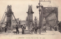 FRANCE - Libourne - Vue Sur Les Deux Ponts Sur L'Isle - BR - Animé - Carte Postale Ancienne - Libourne