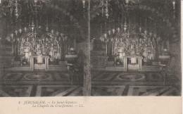 CARTE STEREOSCOPIQUE ISTRAEL JERUSALEM LE SAINT SEPULCRE LA CHAPELLE DU CRUCIFIEMENT TBE - Stereoscope Cards