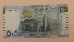 MAURITANIA 50  Ougiya UNC/ Commemor. - Mauritanien