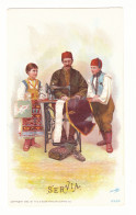 SER 2 - 19192 ETHNIC, Litho, Serbia ( 13,5/8 Cm ) - Old Postcard - Unused - 1892 - Serbie