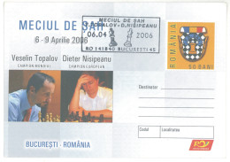 IP 2006 - 051a  CHESS, Stationery, Romania - Used - 2006 - Echecs