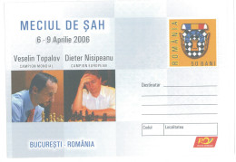 IP 2006 - 51 CHESS, Romania - Stationery - Unused - 2006 - Echecs