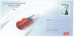 IP 2006 - 3 ITALY, Torino WINTER OLYMPIC GAMES , Bobsled, Romania - Stationery - Unused - 2006 - Hiver 2006: Torino