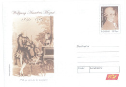 IP 2006 - 2c Wolfgang Amadeus Mozart, Romania - Stationery - Unused - 2006 - Chanteurs