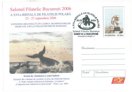 IP 2006 - 0142a Polar Philately, Whale Hunting, Romania - Stationery - Used - 2006 - Antarktischen Tierwelt