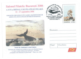 IP 2006 - 0142b Polar Philately, Whale Hunting, Romania - Stationery - Used - 2006 - Antarktischen Tierwelt