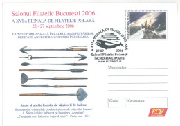 IP 2006 - 0145a Polar Philately, Old Weapons Used To Whale Hunting, Romania - Stationery - Used - 2006 - Other & Unclassified