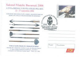 IP 2006 - 0145c Polar Philately, Old Weapons Used To Whale Hunting, Romania - Stationery - Used - 2006 - Other & Unclassified