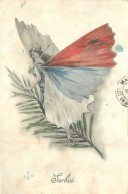 SERBIE 1916 édition Aux Alliés  Femme Papillon  Militaria Guerre 14.18 Patriotique  2scans - Serbie