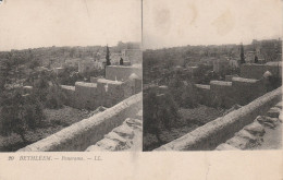 CARTE STEREOSCOPIQUE ISTRAEL BETHLEEM PANORAMA TBE - Stereoscope Cards