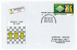 COV 45 - 209 CHESS, Romania - Cover - Used - 2004 - Echecs