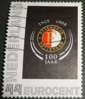 Nederland - NVPH - Uit  PP12 - 2008 - Persoonlijke Gebruikt - 100 Jaar Feyenoord - Logo - Zwart - Sellos Privados