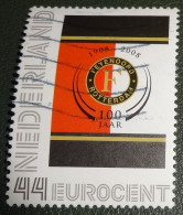 Nederland - NVPH - Uit  PP12 - 2008 - Persoonlijke Gebruikt - 100 Jaar Feyenoord - Logo -  Op Rood Wit - Timbres Personnalisés