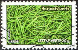 France Poste AA Obl Yv: 742 Mi:5405 Haricots Verts (Lign.Ondulées) (Thème) - Vegetazione