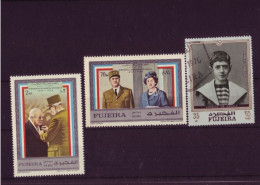 Asie - Fujeira - Charles De Gaulle - 3 Timbres Différents - 6233 - Fujeira