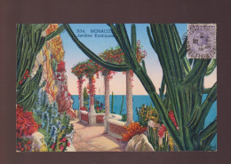 CPA - Monaco - Jardins Exotiques - Colorisée - Circulée En 1931 - Jardín Exótico