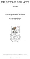 2003e: BRD- ETB 1981, Tierschutz Bläßhuhn - Hoendervogels & Fazanten