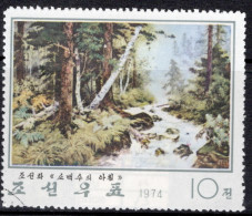 North Korea 1974 Single Stamp To Celebrate Paintings In Fine Used. - Corée Du Nord