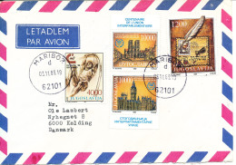 Yugoslavia Air Mail Cover Sent To Denmark Maribor 2-11-1989 Good Franked Nice Cover - Luftpost