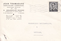 Jean Tramasure Quincaillerie Successeur De H. Brasseur Roose Grand Place 32 Tirlemont 1957 - Briefe U. Dokumente