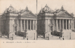 CARTE STEREOSCOPIQUE AUTOUR DE LA MEDITERRANEE BELGIQUE BRUXELLES LA BOURSE TBE - Stereoscope Cards