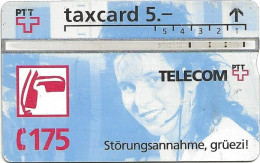 Switzerland: PTT P V-45A 408L Telecom PTT - Störungsannahme - Schweiz