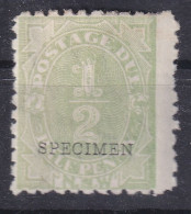 New South Wales Postage Due Sc J1 Mint Hinged SPECIMEN OVPT - Nuevos