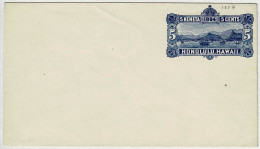 Vereinigte Staaten / USA Honolulu Hawaii 1884, Ganzsachen-Briefumschlag / Stationery, Format 15 X 8.5 Cm, Innen Blau - Hawaï