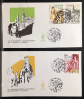 SAN MARINO – 2 FDC VENETIA  – ANNO 2008 – 150° ANNIVERSARIO DELLE APPARIZIONI DELLA MADONNA DI LOURDES - FDC