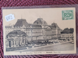 Bruxelles , Palais Du Roi ,  Carte Taxée à1.75 Francs , 4 Timbres Taxe Rare - Museen