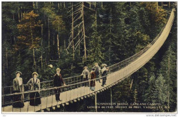 VANCOUVER, B.C. -  Suspension Bridge (Pont, Brücke, Hängebrücke), Capilano Canyon, - Vancouver