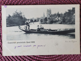 Gand Exposition Provinciale 1899 , Promenade En Barque , 2 Timbres Groupe Et Sage - Gent