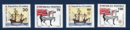 Hrvatska, Croatie, **, Yv 169, 170, 171, 172, Mi 209, 210, 211, 212, SG 195 à 199, Europa 1992, - 1992