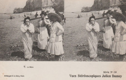 CARTE STEREOSCOPIQUE LE BAIN JULIEN DAMOY TBE - Stereoscope Cards