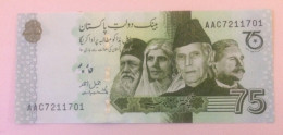 PAKISTAN 75 Rupees UNC - Pakistan